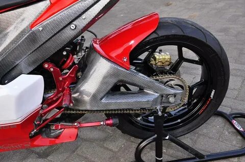 Anjriit.! Jupiter MX Modifikasi Ducati, Keren Tenan.! Swing 