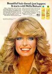Wella Balsam Shampoo - 1977 Vintage hairstyles, Farrah fawce