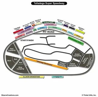 Talladega Superspeedway Seating Chart Seating Charts & Ticke