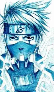 Kakashi done with a BIC ballpoint pen. I thought I'd draw Ka