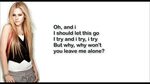 Tell Me It's Over - Avril Lavigne (Lyrics) New Song 2018 - Y