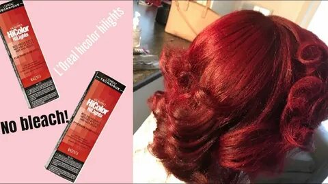 How to dye your hair Red without Bleach ft. Loreal HiColor H