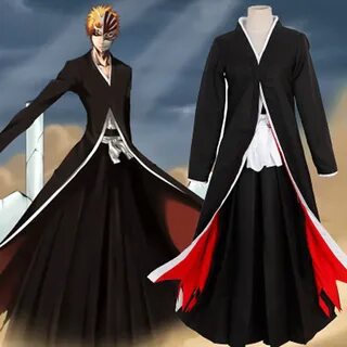 Top Bleach Kurosaki ichigo 卍 Solution Set Cosplay Costumes S