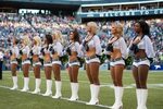 Seattle Seahawks Cheerleading, Nfl outfits, Professional che