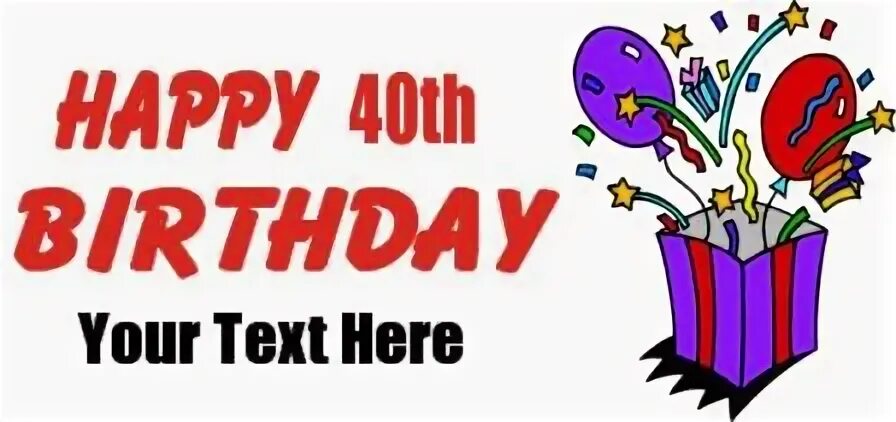 40th birthday clipart - Clip Art Library