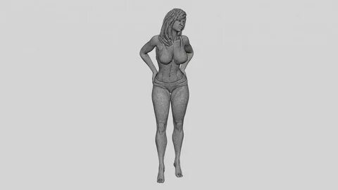 Sexy Women in Bikini Pose 3D Print Model 3D Print Models in 