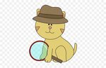 Detective Cat Clip Art - Detective Cat Image Sunday School C