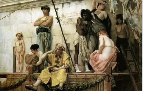 (imagem Boulanger Gustave, o mercado de escravos) Roman History, Art Histor...
