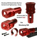 DB TAC INC Red Color Aluminum Reduce Recoil Muzzle Brake For
