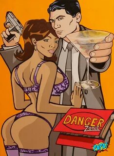 Archer Sterling & Lana Kane adult cartoon SWINGERS Original 