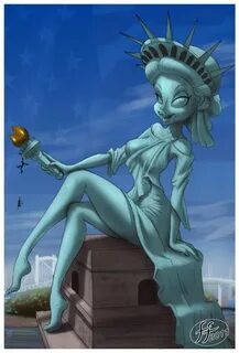 Cute Illustrations by 14-bis Lady liberty, Cute illustration