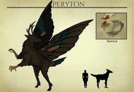 AA: Peryton by Azliene Creatures, Fantasy creatures, Mythica