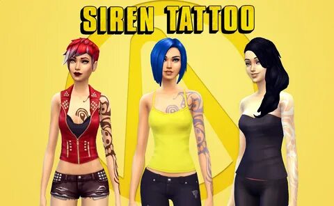 My Sims 4 Blog: Siren Tattoo by NotSocialBunny