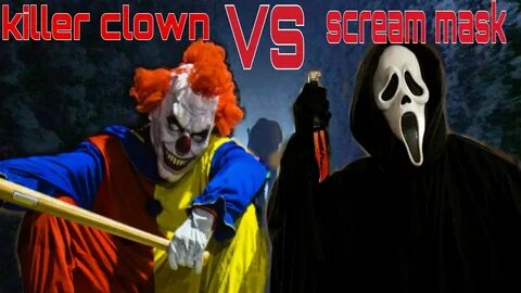 Killer clown Vs Scream prank Top 5 ATTACKS!Scare prank compi