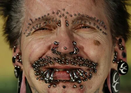 Guinness World Record holder for the 'Most Pierced Man', Rol