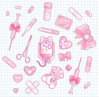 ベ ッ ド か ら 出 た く な い. Kawaii art, Kawaii doodles, Pastel pink