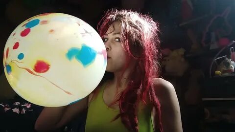untied reused balloons blow to pop balloons b2p - YouTube