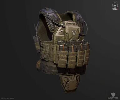 new 3d model for crytek (soldier vest). Low-poly with textur
