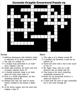 Crossword Just thinking out aloud