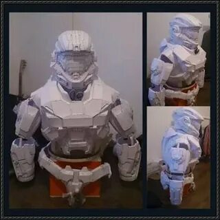 Halo - Noble Six (SPARTAN-B312) Bust Free Papercraft Downloa