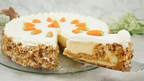 Carrot Cake Cheesecake Saftiger Karottenkuchen mit Cheesecak