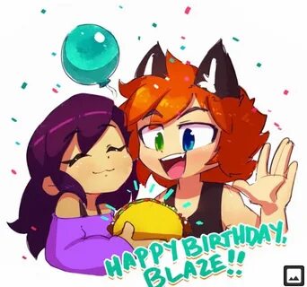 Happy Birthday Blaze Aphmau, Aphmau youtube, Aphmau fan art