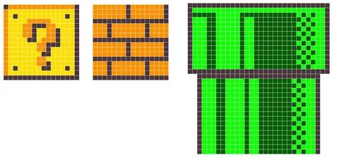 Mario 8 Bit With Grid 18 Images - 8 Bit Mario By Raivceslein