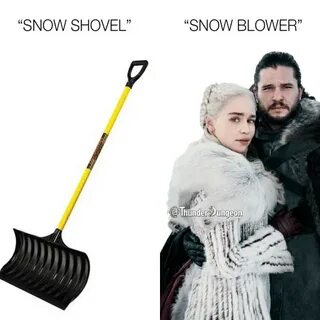 SNOW SHOVEL 0 SNOW BLOWER Thunder Dungeon Snow Meme on astro