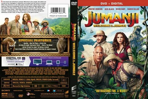 Jumanji Welcome To The Jungle DVD Cover Cover Addict - Free DVD.