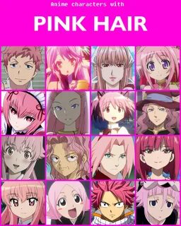 Cartoon Characters With Pink Hair