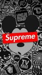 Phone Mickey Mouse SUPREME Wallpaper - XFXWallpapers