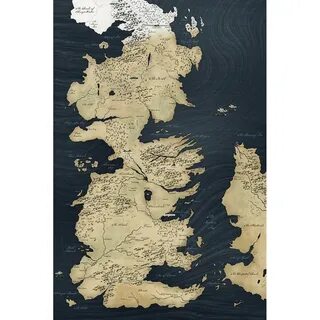 Map of Westeros Game of Thrones Poster - Sole Poster