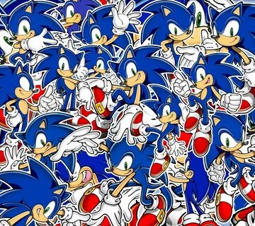 Sonic fandom collage Sonic, Background patterns, Sonic birth
