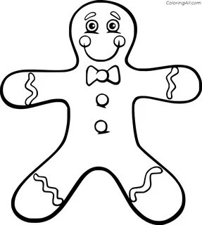 Gingerbread Man Coloring Pages - ColoringAll
