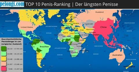 Längster Penis der Welt ▷ TOP 10 im großen Penisvergleich