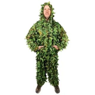 3D Leafy Tactical Camo Camouflage Camping Clothing Ghillie Suit Woodland Ju...