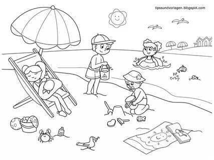 Tipss und Vorlagen: Summer coloring pages for kids 2019 Summ