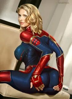 NerdPorn.sexy on Twitter: "Captain Marvel's Cheeks Marvel Ru