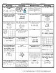 6Th Grade Weekly Math Spiral Answer Sheet - 5th Grade Daily 