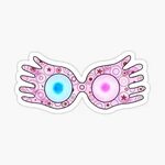 "luna lovegood glasses sticker" Sticker by kylee-massey Redb