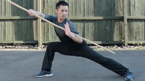 Shaolin Kung Fu Wushu Bo Staff Training Session 6 - YouTube