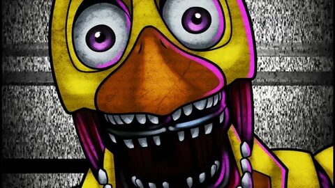 How to Draw Withered Chica the Chicken from Five Nights At F