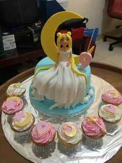 My daughter's sailor moon birthday cake by the talented ms. 