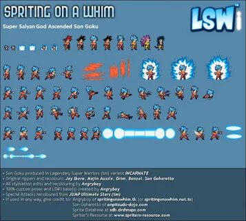 Goku Lswi Sprite Sheet Images - Madreview.net