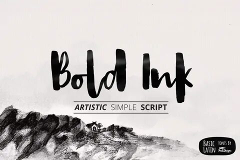 Bold Ink Font by YandiDesigns - Creative Fabrica Easy fonts,