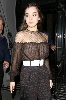 HAILEE STEINFELD Leaves Craig’s Restaurant in Hollywood 04/2