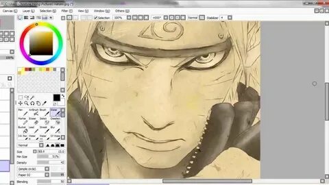 Naruto Speedpaint Paint Tool Sai - this looks just like him 