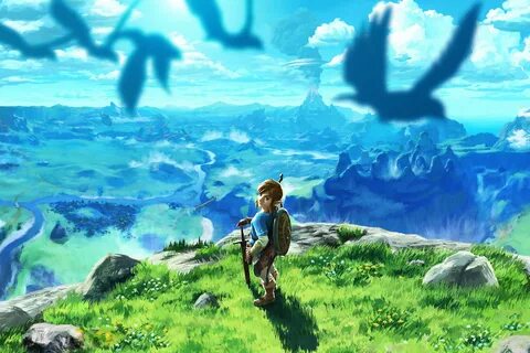 File:Link looking back from BOTW Hyrule.jpg - Zelda Dungeon 