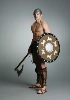 Barbarian Warrior. Need something bashed in? Model is Josh P