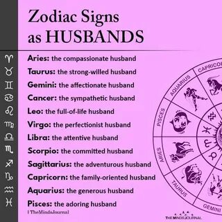 Zodiac signs as husbands Aries - the compassionate husband T